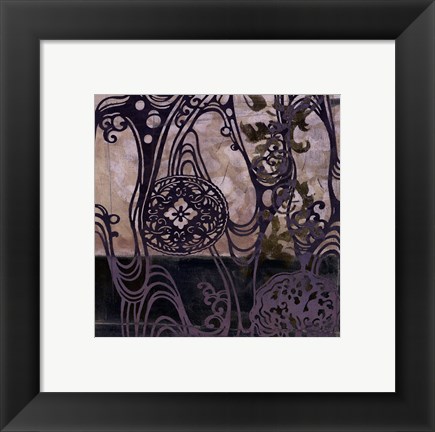 Framed Small Medallions &amp; Damask IV Print