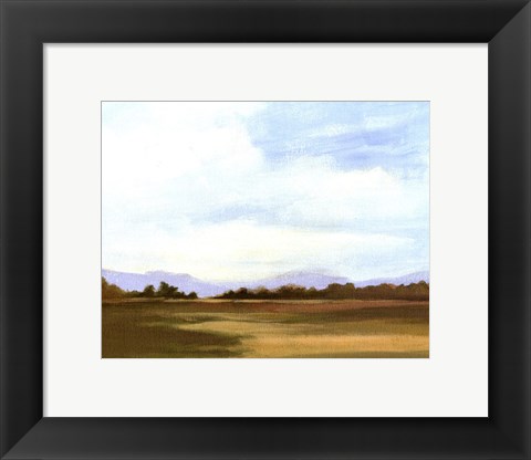 Framed Small Summer horizons III Print