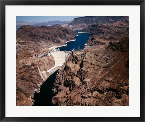 Framed Above Hoover Dam near Boulder City, Nevada Print