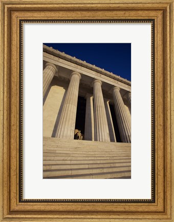 Framed Facade of the Lincoln Memorial, Washington, D.C., USA Print
