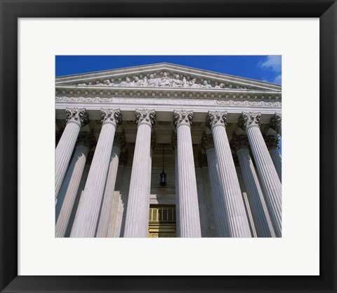 Framed Low angle view of the U.S. Supreme Court, Washington, D.C., USA Print