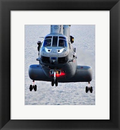 Framed Marine CH-46E helicopter Print