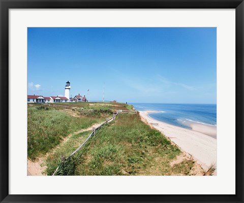 Framed Cape Cod Lighthouse (Highland) North Truro Massachusetts USA Print