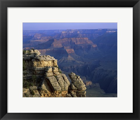 Framed High angle view of rock formation, Grand Canyon National Park, Arizona, USA Print