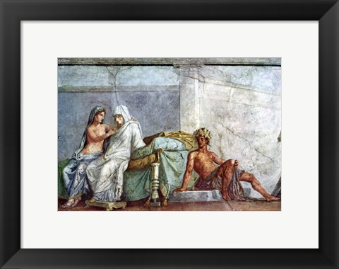 Framed Aphrodite, Braut and Dionysos Print