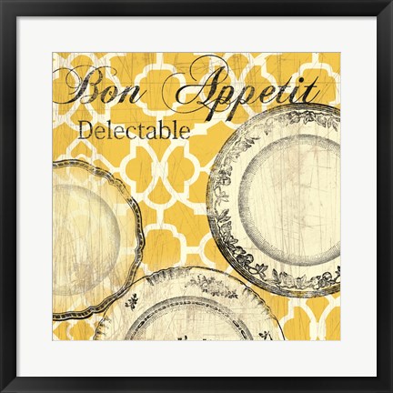 Framed Bon Appetite Print