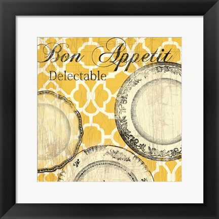 Framed Bon Appetite Print