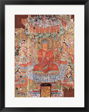 Framed Amitabha Buddha Print