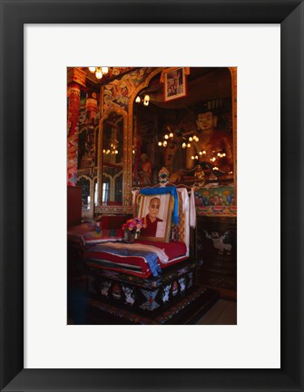 Framed Buddha Shrine, Ivolga, Russia Print