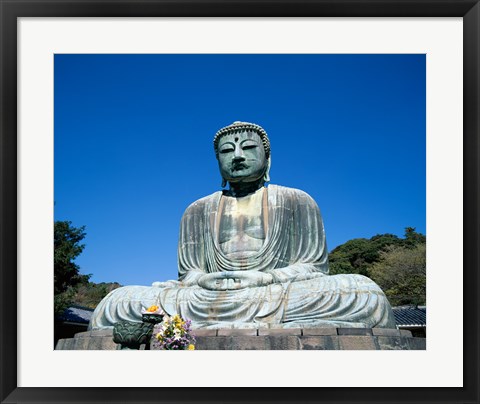 Framed Daibutsu Great Buddha, Kamakura, Honshu, Japan Print