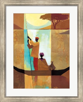 Framed On the River II Print