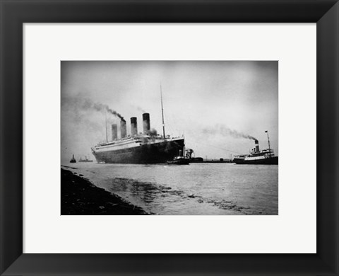 Framed Titanic&#39;s Tugboats Print