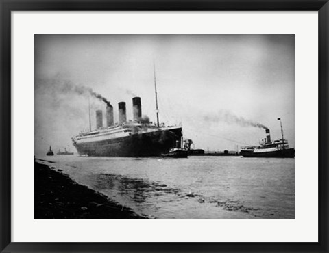 Framed Titanic&#39;s Tugboats Print