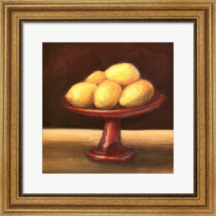 Framed Rustic Fruit Bowl III Print