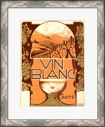 Framed Vin Blanc Print