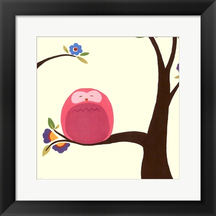 Framed Orchard Owls VI Print