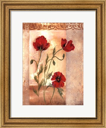 Framed Red Poppies IV Print