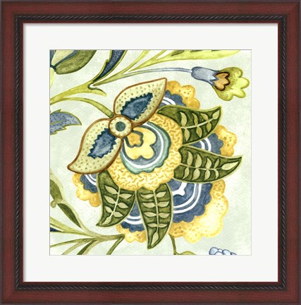 Framed Decorative Golden Bloom IV Print