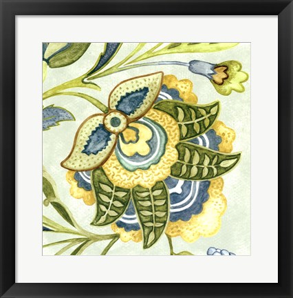 Framed Decorative Golden Bloom IV Print