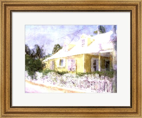 Framed Street Cottage I Print