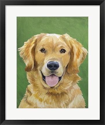 Framed Dog Portrait-Golden Print