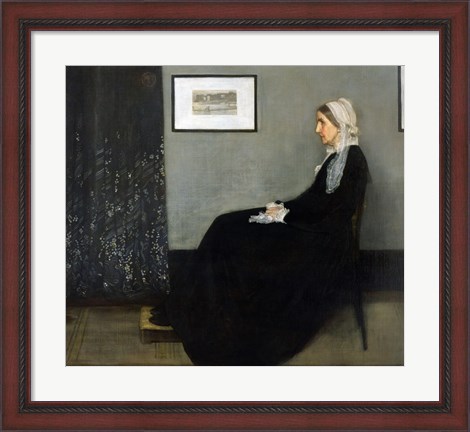 Framed Whistler&#39;s Mother Print