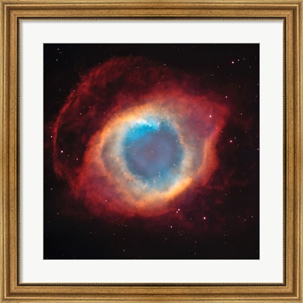 Framed Helix Nebula: a Gaseous Envelope Expelled By a Dying Star Print
