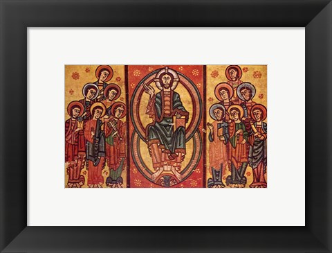 Framed Altar frontal from La Seu d&#39;Urgell or of the Apostles Print