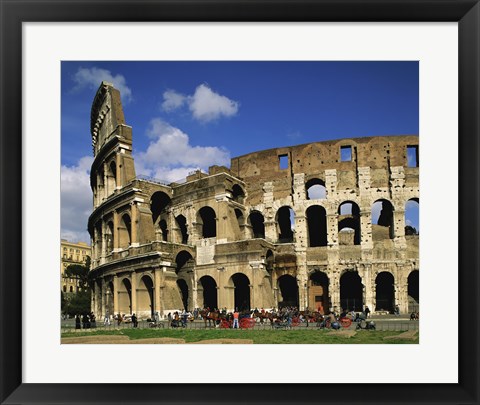 Framed Low angle view of a coliseum, Colosseum, Rome, Italy Print