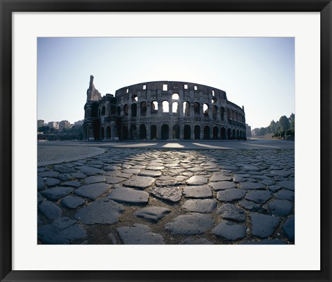Framed View of an old ruin, Colosseum, Rome, Italy Print