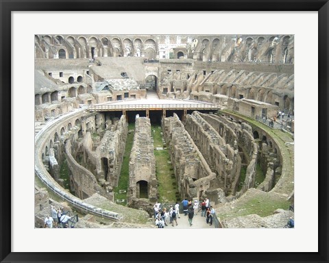 Framed Colosseum Interior Print