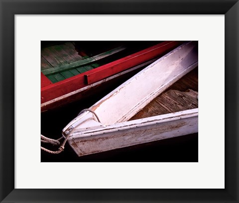 Framed Wooden Rowboats VI Print