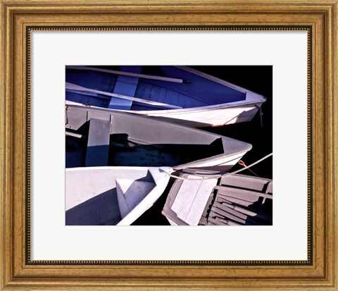 Framed Wooden Rowboats XV Print