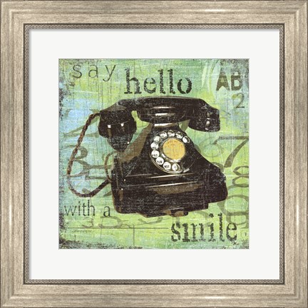 Framed Hello With A Smile Print