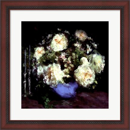 Framed Classic Flowers I Print