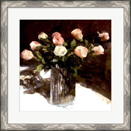 Framed Classic Flowers III Print