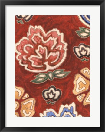 Framed Cheerful Chintz II Print