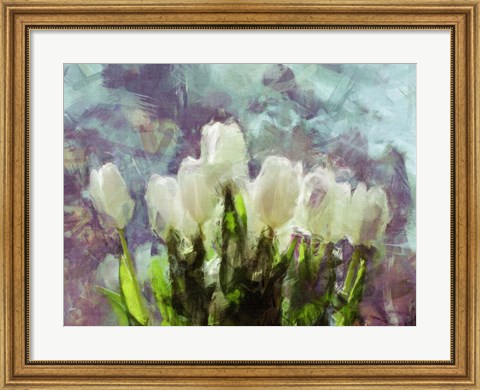 Framed Sunlit Tulips II Print