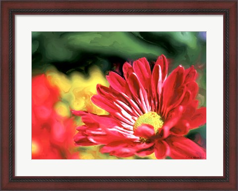 Framed Painterly Flower VI Print