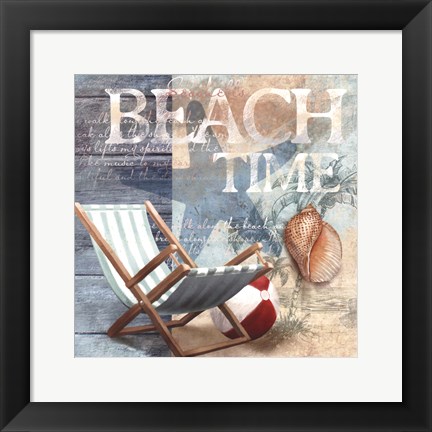 Framed Beach Time Print