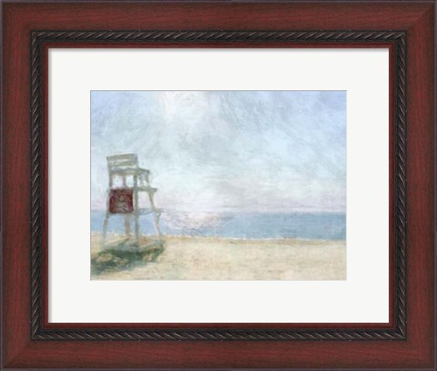 Framed Beach Lookout I Print