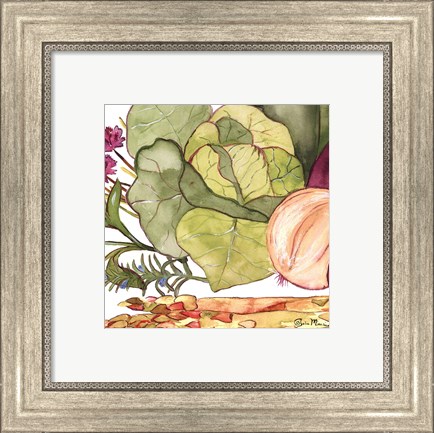 Framed Vegetable Melange II Print