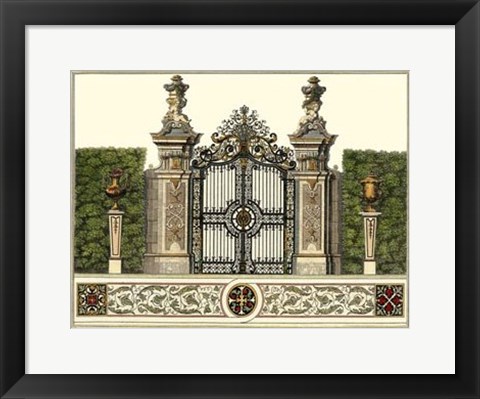 Framed Grand Garden Gate III Print