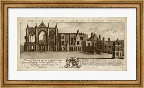 Framed View of Newstead Abbey Print