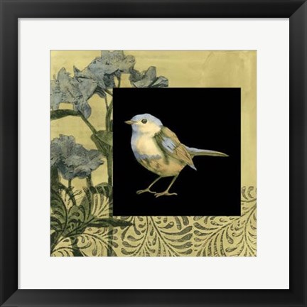 Framed Bird Fantasy II Print