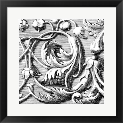 Framed Sculptural Detail VI Print