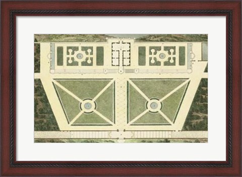 Framed Plan du Casino Colonna, A Marino Print