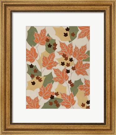 Framed Tangerine Autumn II Print