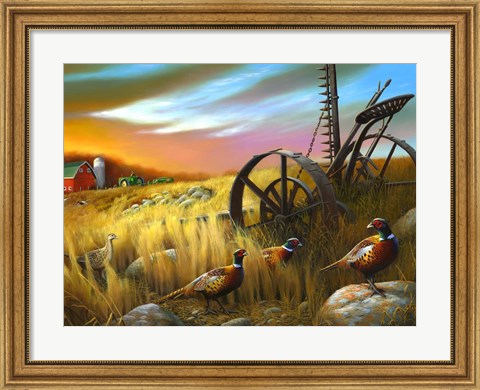 Framed Pheasants I Print