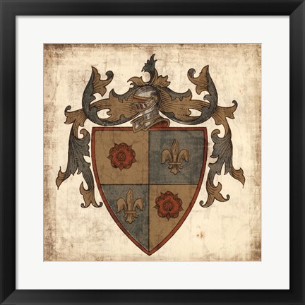 Framed Noble Heritage I Print